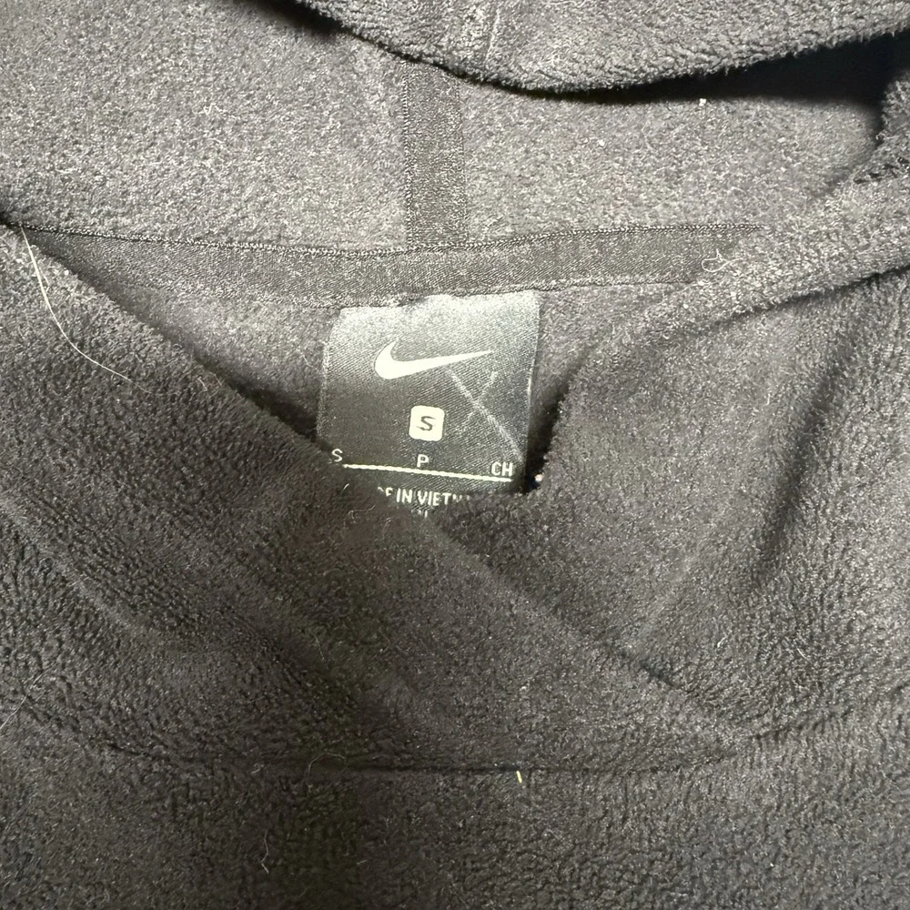 Nike Pullover Hoodie Fleece‎ Top Sweatshirt Therma Black Women's S Small